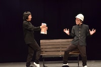 前回の単独ライブ「アキナ in ルミネ 2」の様子。