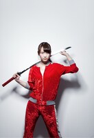 「つかこうへい七回忌特別公演『新・幕末純情伝』」で沖田総司を演じる松井玲奈。