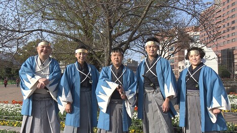 「真の『やりすぎ』を大捜索！ 必殺！上島新撰組」のワンシーン。(c)FBS