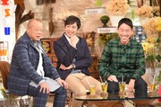 「A-Studio」に出演する(左から)笑福亭鶴瓶、チュートリアル。(c)TBS
