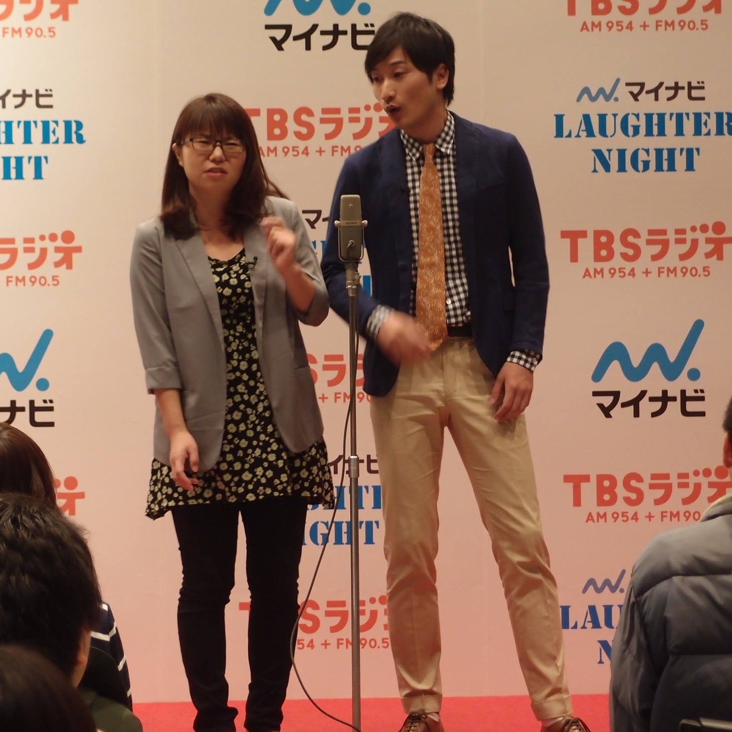 相席スタート。写真は以前「マイナビLaughter Night」のオンエア争奪ライブに出演した際のもの。