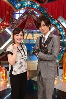 左から水卜麻美アナ、DAIGO。(c)日本テレビ