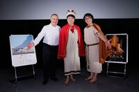 左からアイアトン氏、NON STYLE井上、アポロン山崎。