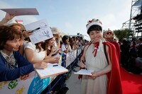 前日に行われたレッドカーペットイベントの様子。