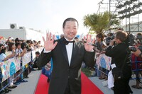 レッドカーペットイベントの様子。