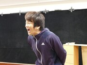 「堀内夜あけの会『なりたい自分にな～れ！』」稽古中の堀内健。