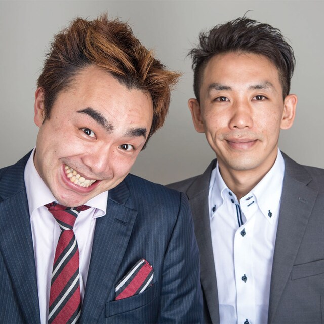 チョコレート球団。左がふなきたかのり、右がリーダー吉野。