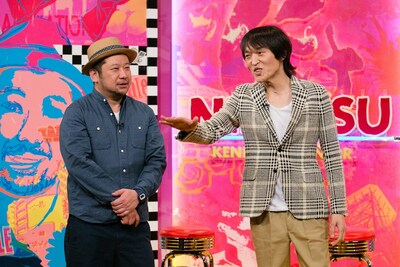 左からケンドーコバヤシ、千原ジュニア。(c)読売テレビ