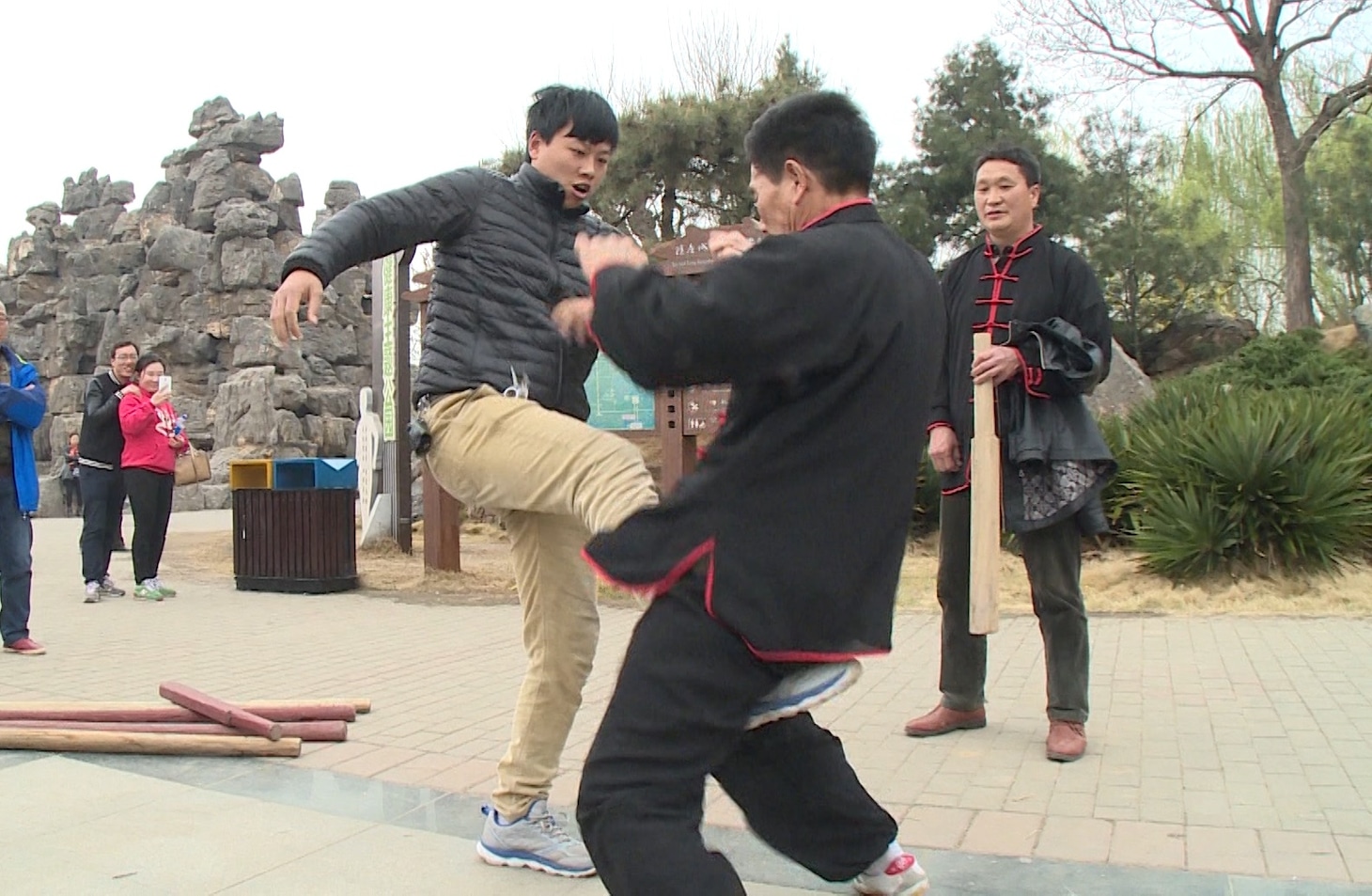 中国の伝統武術「通背拳」イメージ。(c)テレビ朝日