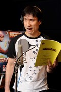 アフレコに臨むなだぎ武。