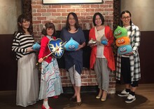 「ドラゴンクエスト ライブスペクタクルツアー開催！日本初！超大型ショー誕生SP」に出演する（左から）椿姫彩菜、千秋、金谷かほり、倉田真由美、たんぽぽ白鳥。(c)日本テレビ