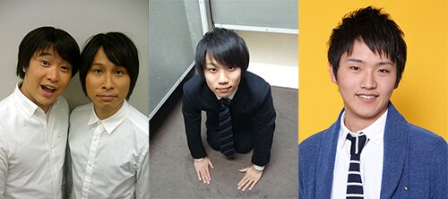 左からトップリード、リンゴスター平田、サメゾンビたくろー。