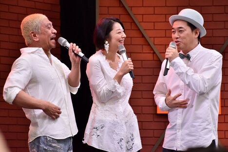 （左から）松本人志、小池栄子、バナナマン設楽。