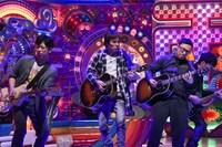 「アメトーーク！」の「チョット弾けますギター芸人2016」に出演する（左から）フットボールアワー後藤、狩野英孝、東京03角田、スピードワゴン小沢。(c)テレビ朝日