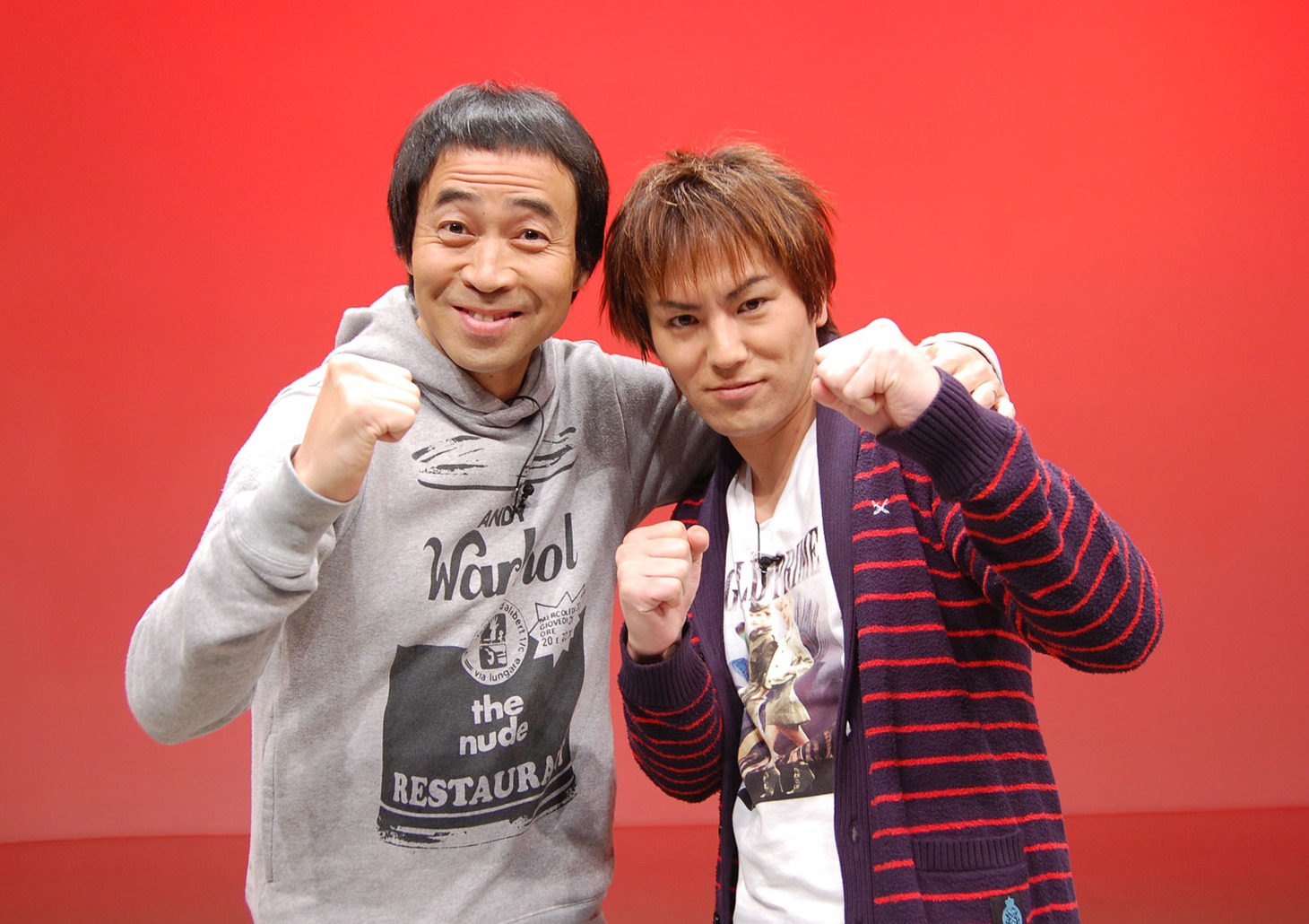 「MONDO式 麻雀」に麻雀芸人軍として出演する（左から）ペナルティ・ワッキー、狩野英孝。