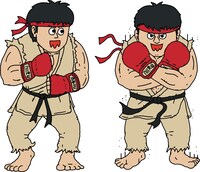 ネゴシックスが描くリュウ。