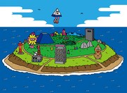 「バキバキモンスターアイランド」のイラスト。