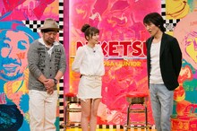 左からケンドーコバヤシ、指原莉乃、千原ジュニア。(c)読売テレビ