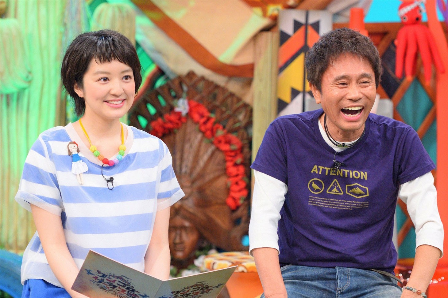 左から藤林温子（MBSアナウンサー）、浜田雅功。(c)MBS