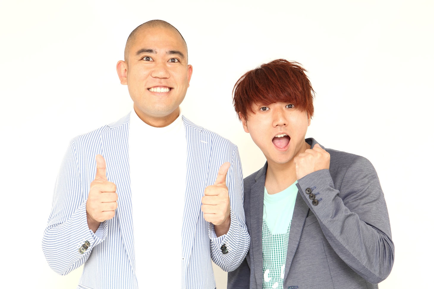 結婚を報告したコロコロチキチキペッパーズ・ナダル（左）と相方の西野（右）。