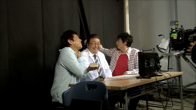 CM撮影中の様子。