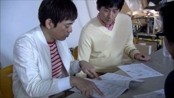 CM撮影中の様子。