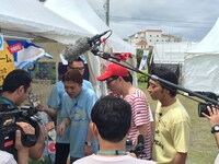 「ぶちぶちシソンヌ」沖縄ロケの様子。