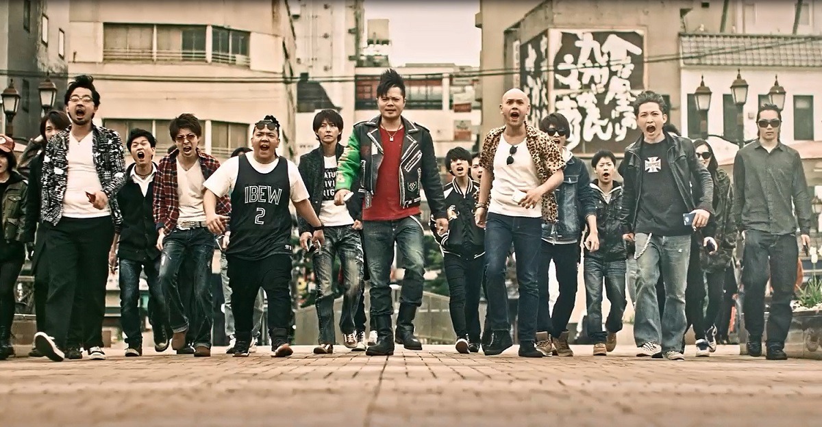 「ジョーカー～ギャングロード～」の福岡限定CM「福岡チームバトル篇」のワンシーン。