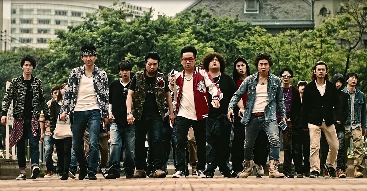 「ジョーカー～ギャングロード～」の福岡限定CM「福岡チームバトル篇」のワンシーン。