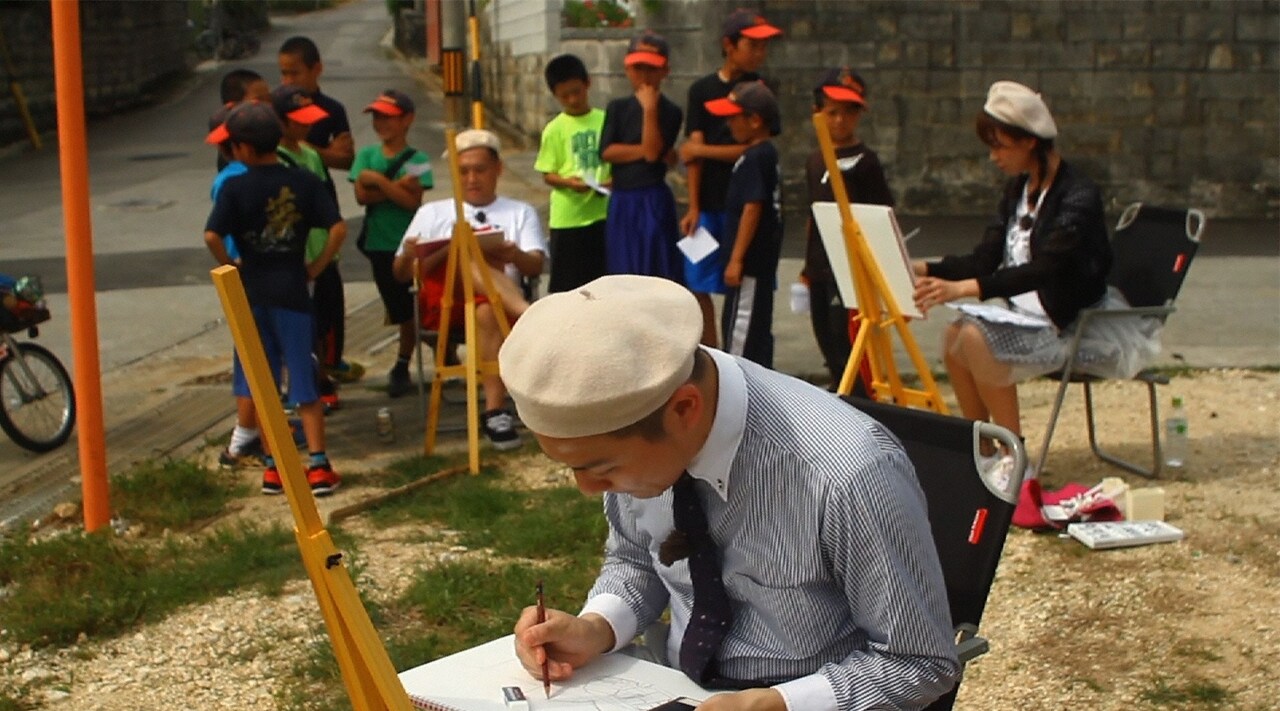 こいで、しずちゃん、学天即奥田ら絵心芸人が沖縄スケッチ旅