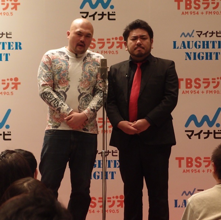 「マイナビLaughter Night」第15回オンエア争奪ライブに出演する鬼越トマホーク。写真は前回出演時のもの。