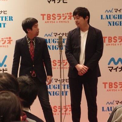 「マイナビLaughter Night」第15回オンエア争奪ライブに出演するウエストランド。写真は前回出演時のもの。