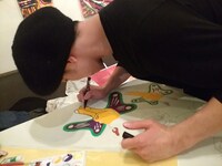 「ARTリレー」に参加するけんじる。