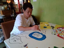 「ARTリレー」に参加するネゴシックス。