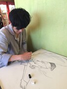 「ARTリレー」に参加するキングコング西野。