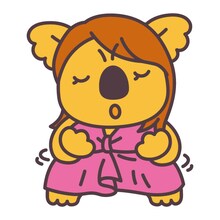 渡辺直美と「コアラのマーチ」のコラボイラスト。