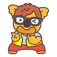 オリエンタルラジオ藤森と「コアラのマーチ」のコラボイラスト。