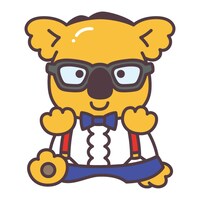 トレンディエンジェルたかしと「コアラのマーチ」のコラボイラスト。