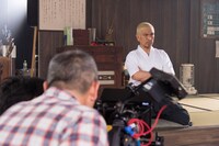 CM撮影中の様子。