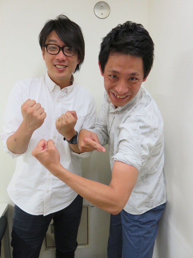 囲碁将棋。左から文田、根建。