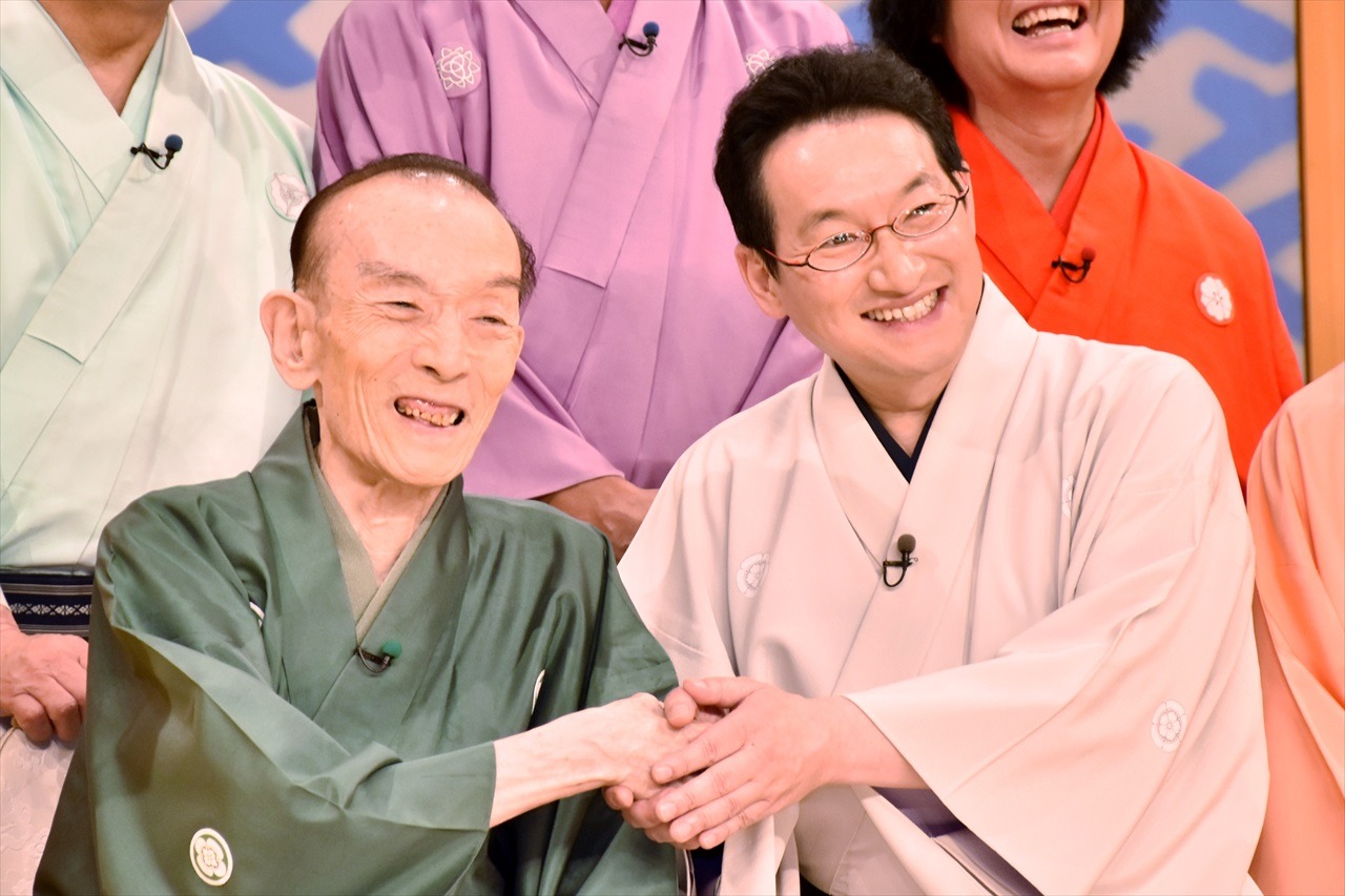 （左から）桂歌丸、春風亭昇太。