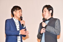 とろサーモン村田と井下好井・好井（左から）。