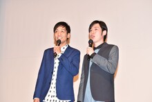 とろサーモン村田と井下好井・好井（左から）。