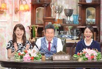 （左から）松尾依里佳、間寛平、浅野ゆう子。(c)ABC