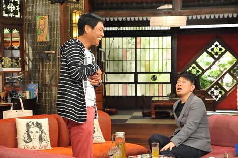 （左から）明石家さんま、雨上がり決死隊・宮迫。(c)関西テレビ