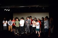 結果発表時の様子。