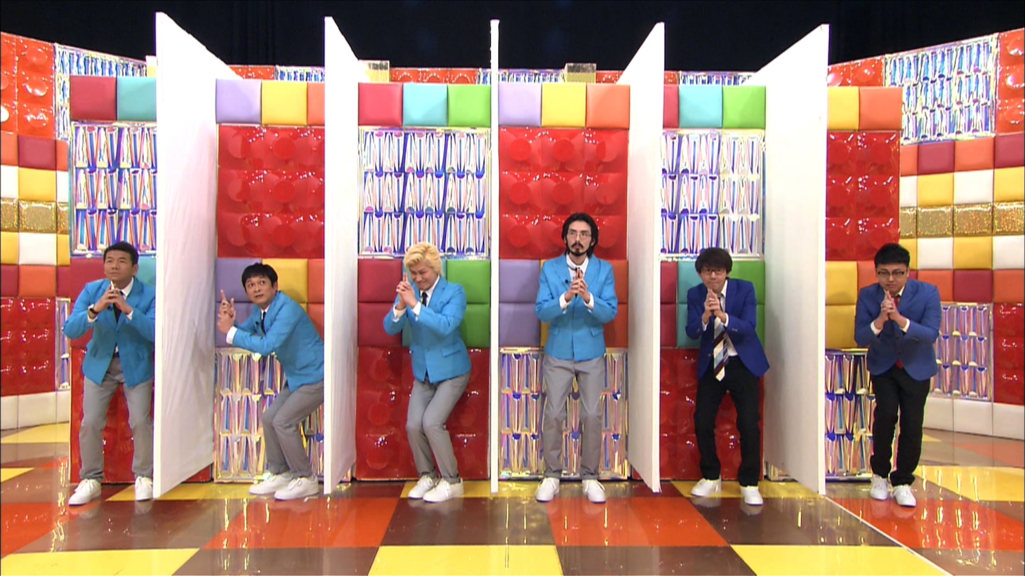 「くりぃむナンチャラ」の「六つ子選手権」のワンシーン。(c)テレビ朝日