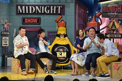 左からブラックマヨネーズ、大林素子、たむらけんじ、麒麟・田村。(c)読売テレビ