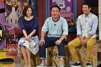 左から大林素子、たむらけんじ、麒麟・田村。(c)読売テレビ