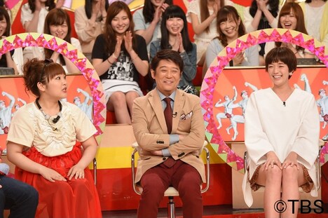 （左から）柳原可奈子、坂上忍、佐藤栞里。